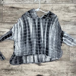 Cropped front sweater